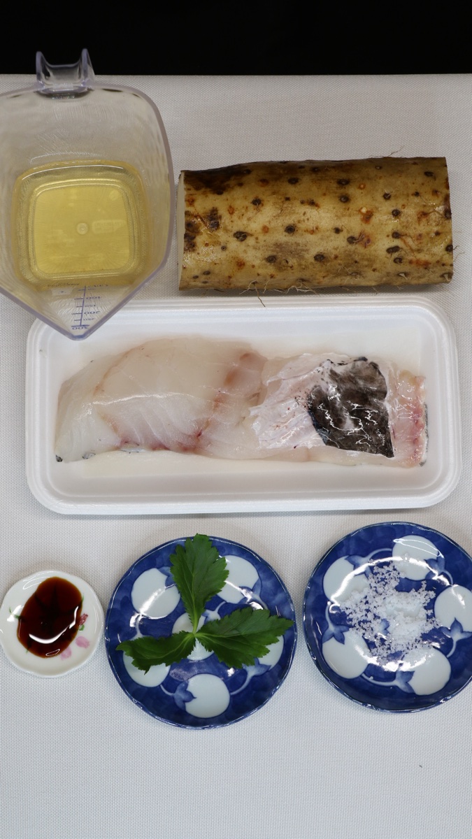 鱈のとろろ蒸しの材料