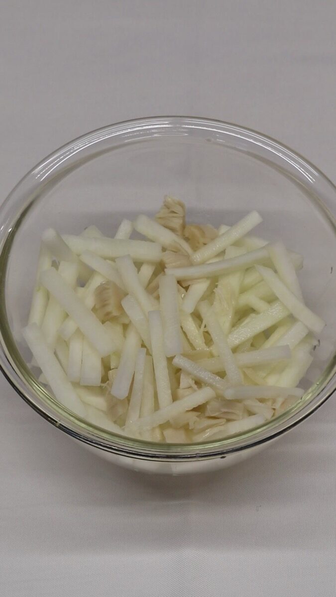 大根とホタテのマヨサラダの調理工程
