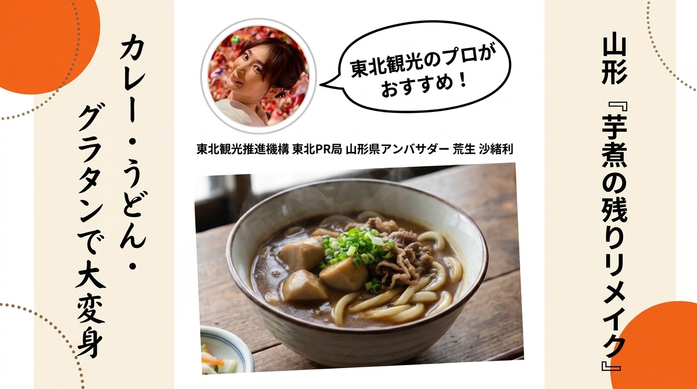 芋煮の残りリメイク カレー・うどん・グラタン 芋煮カレーうどん